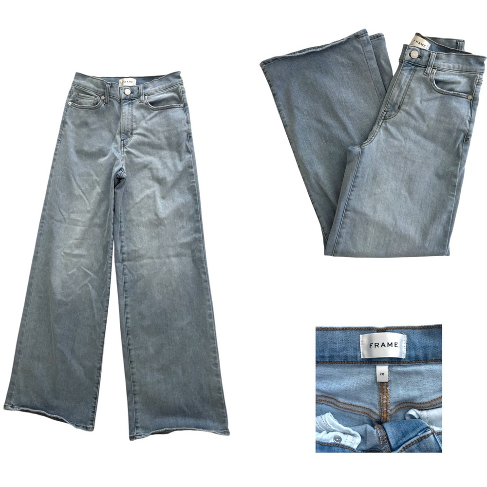 Frame Denim High Rise Wide Leg Jeans - Picture 2 of 6